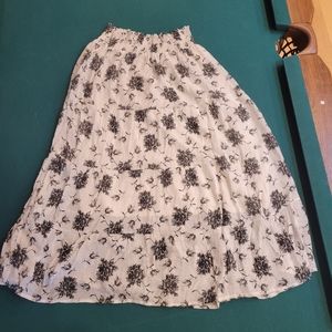 Long floral skirt